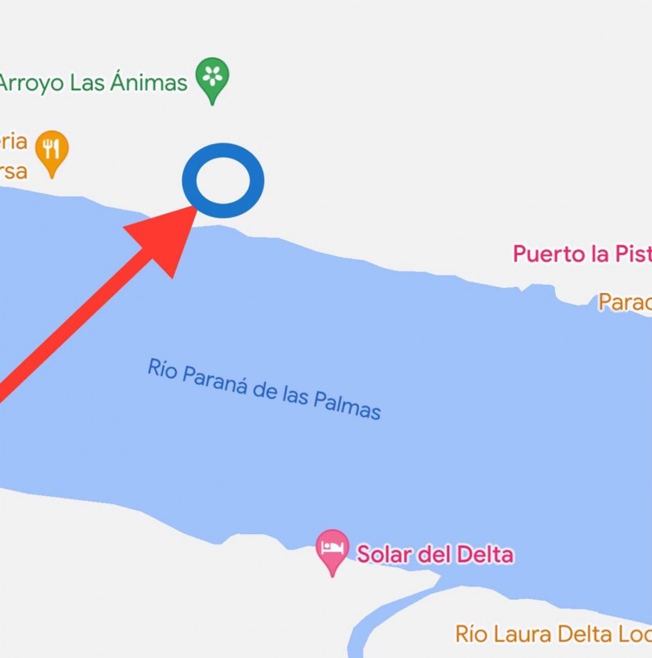 Lote sobre el Parana de las Palmas.