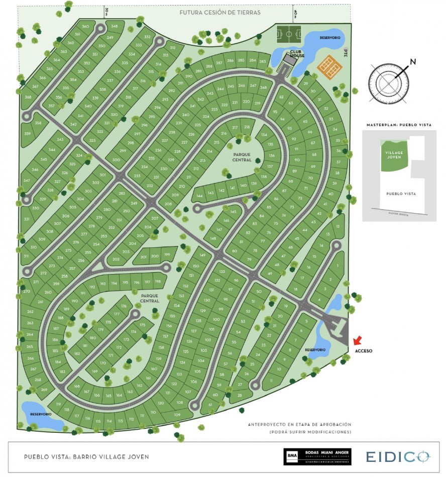 3 Lotes en Village Joven Bella Vista