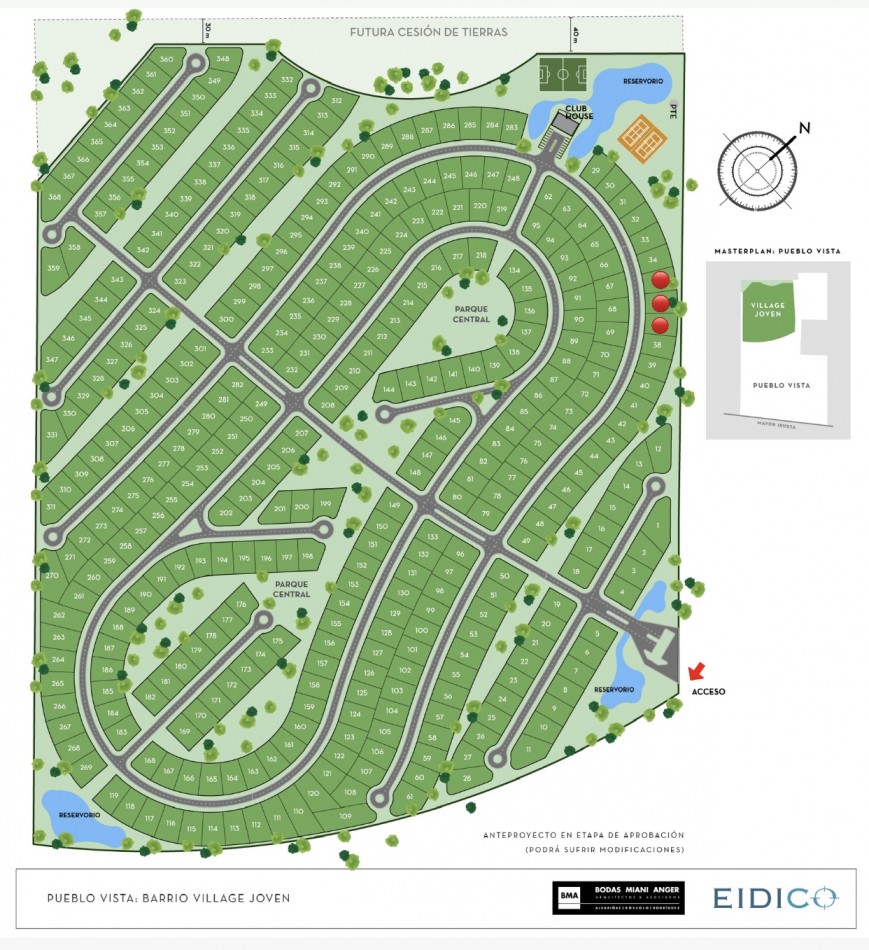 3 Lotes en Village Joven Bella Vista