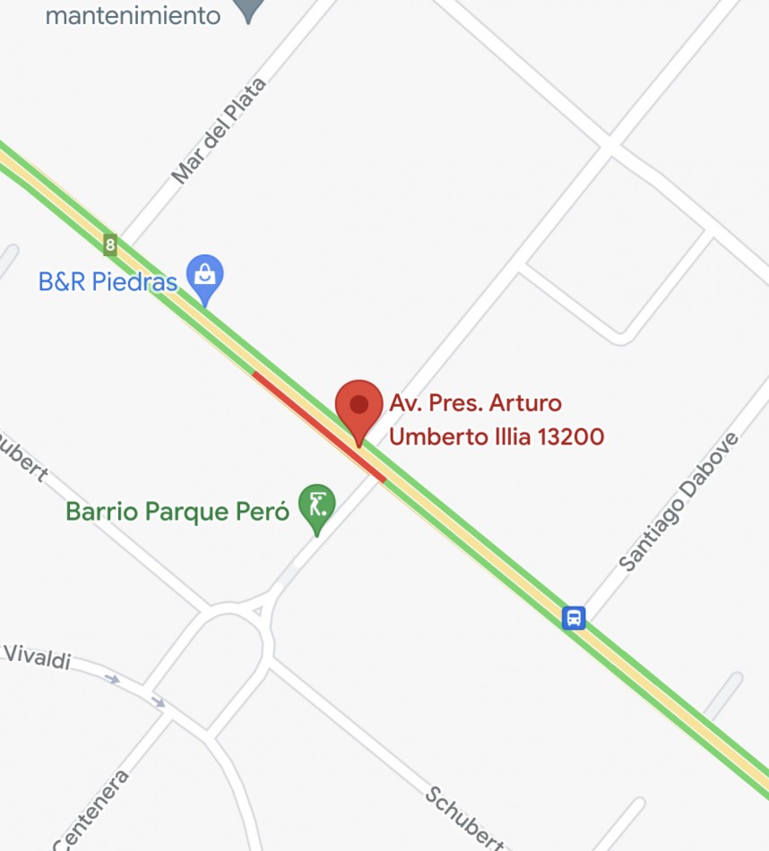 Lote sobre Ruta 8