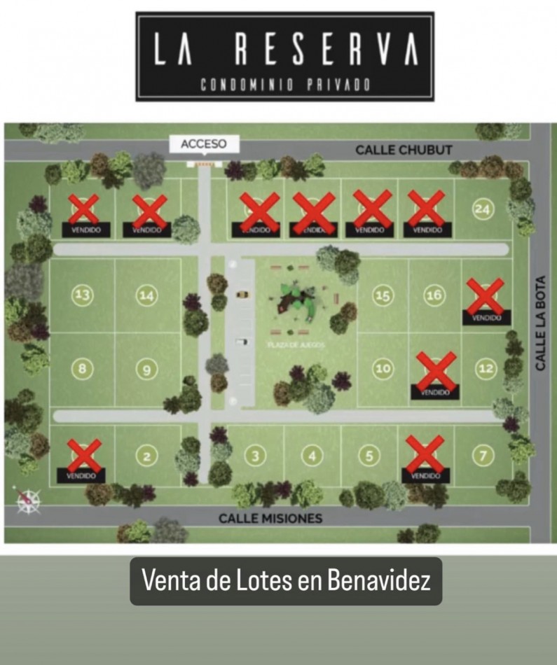 Lotes en Condominio  La Reserva , Benavidez.