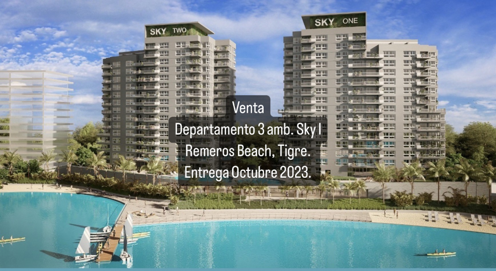 Departamento en Sky I, Remeros Beach Tigre.