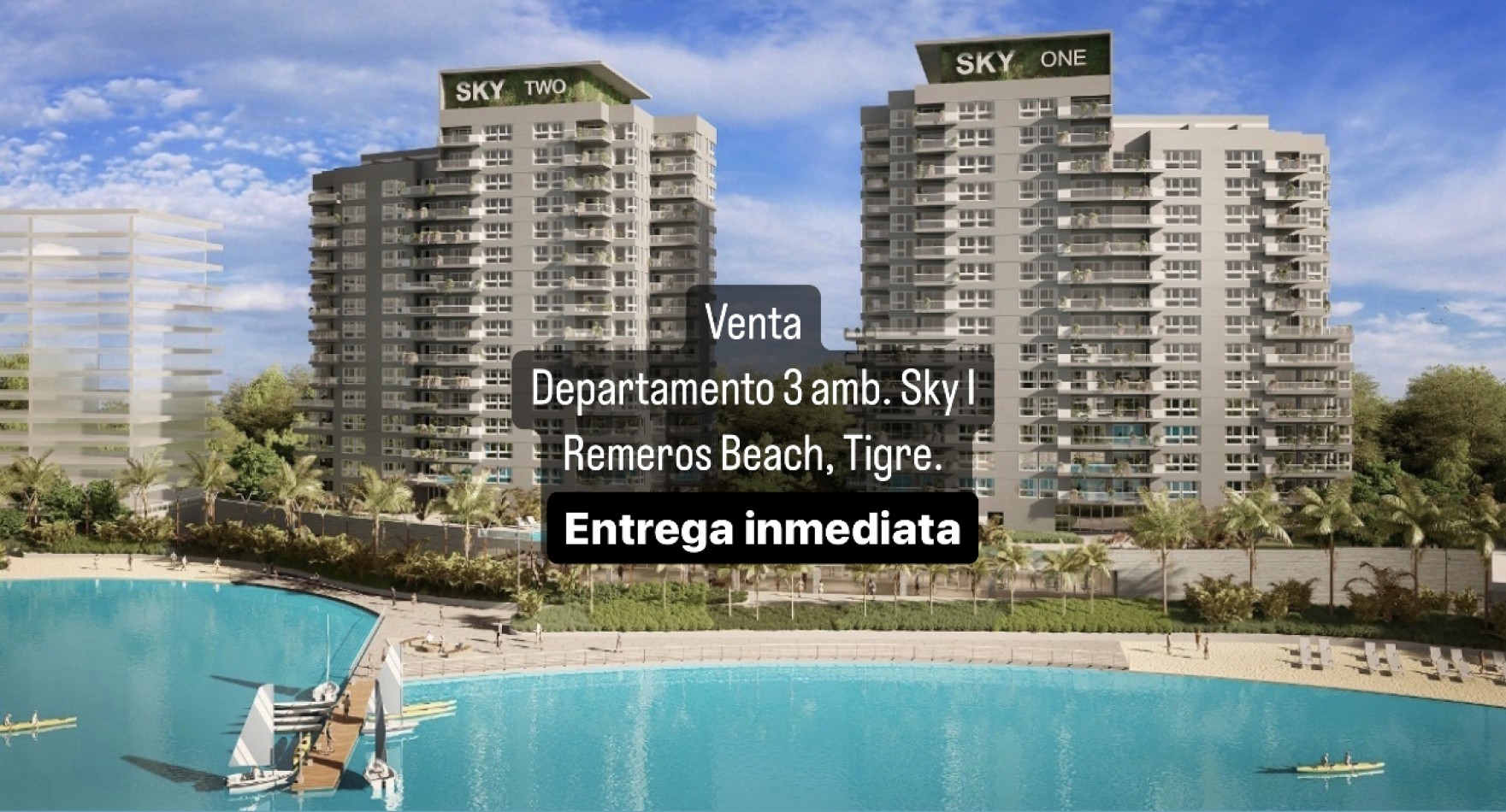 Departamento en Sky I, Remeros Beach Tigre.