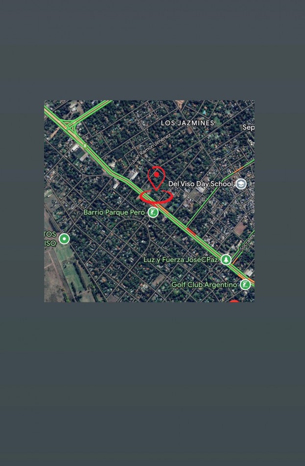 Fraccion sobre Ruta 8, Del Viso.