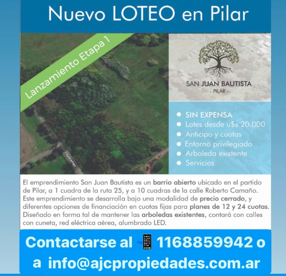 Lotes Barrio San Juan Bautista.