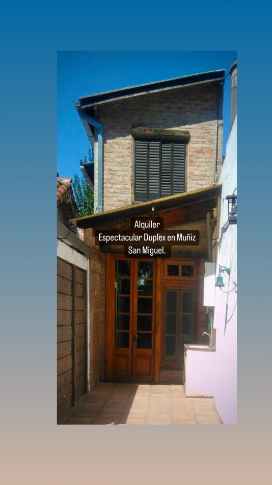 Alquiler Duplex en Muñiz, San Miguel. 