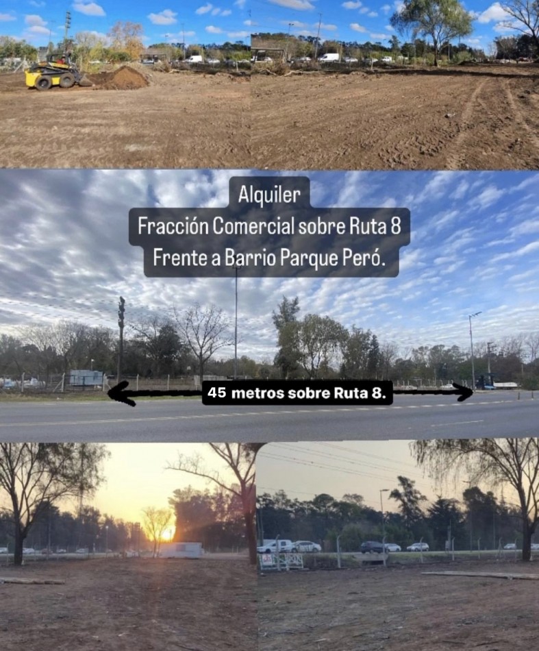 Fraccion sobre Ruta 8, Del Viso.