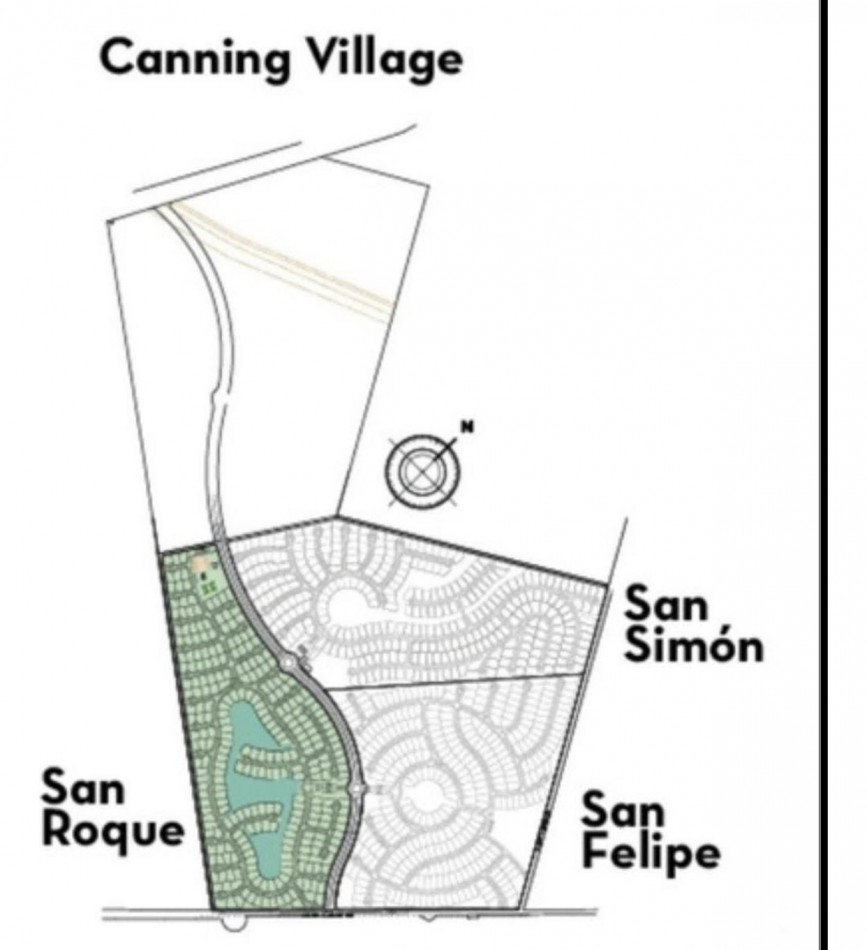 Lote Barrio San Roque, Canning. 