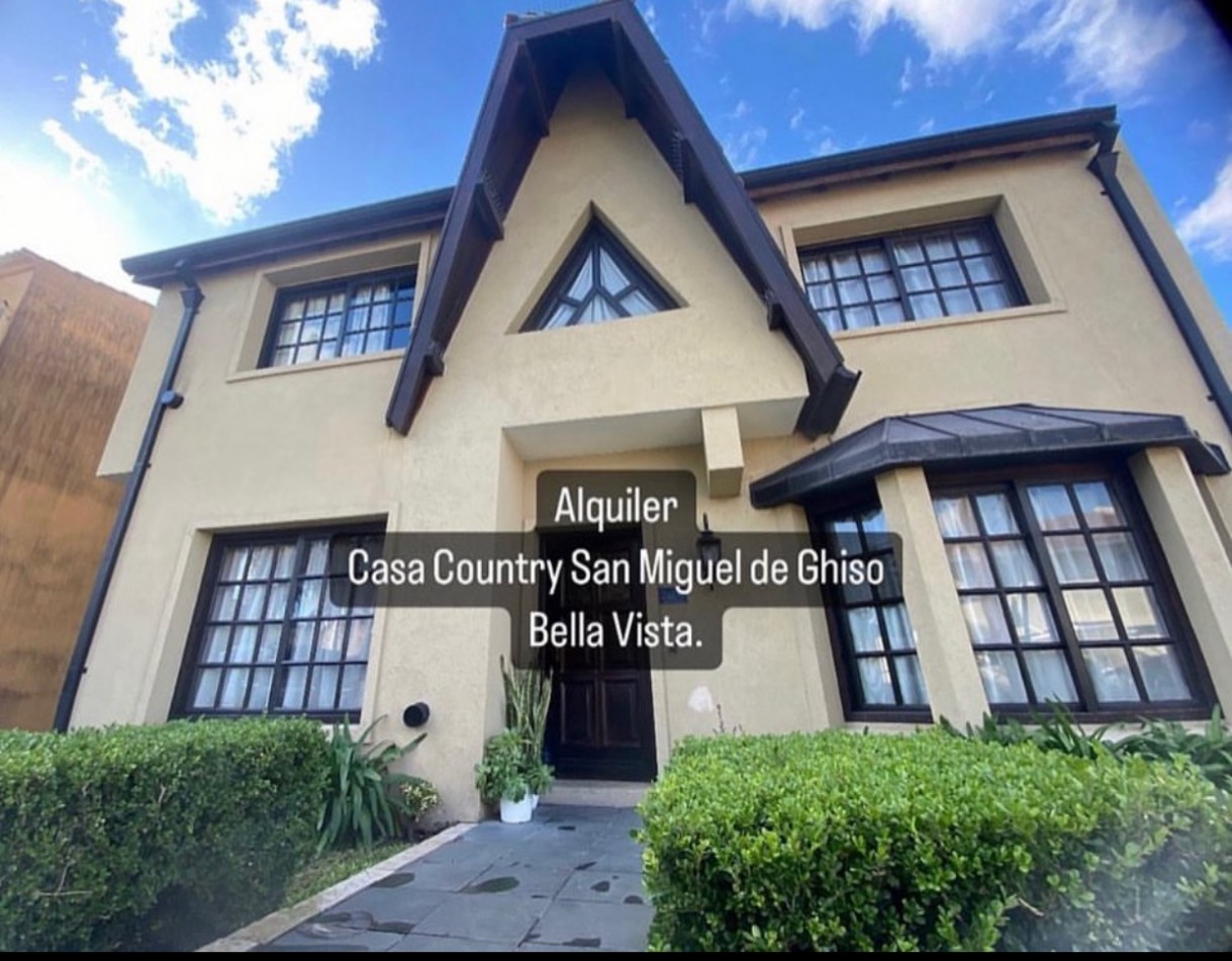 Alquiler Casa Country San Miguel de Ghiso