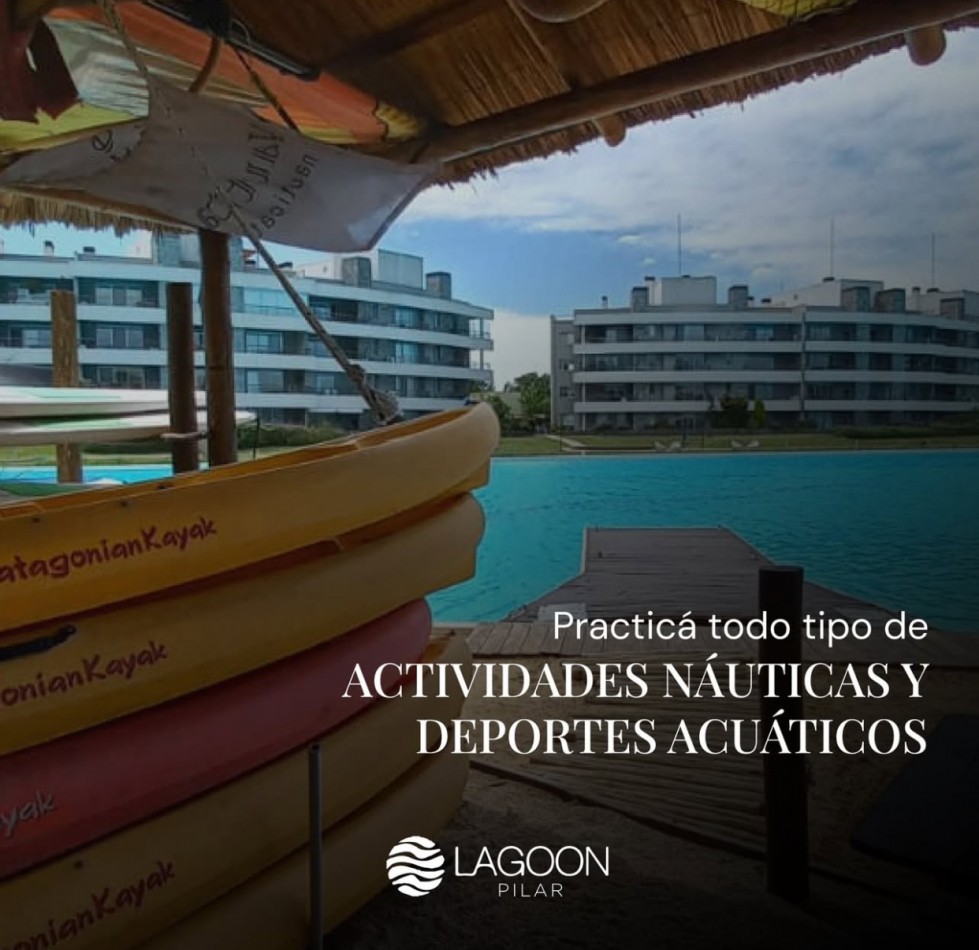 Departamentos en Lagoon Pilar. 
