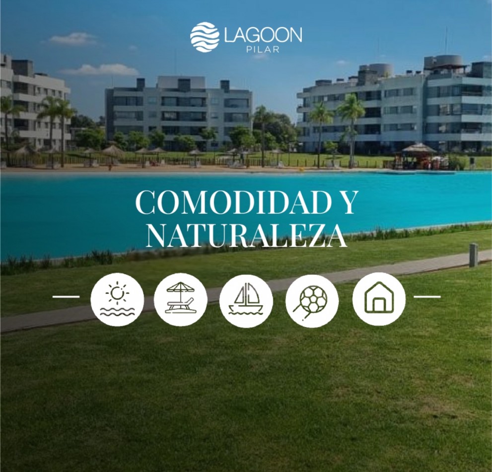 Departamentos en Lagoon Pilar. 