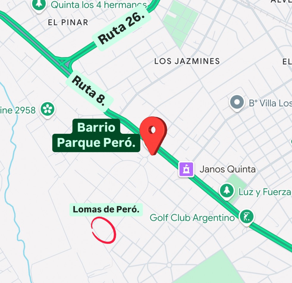Lotes en Parque Pero.
