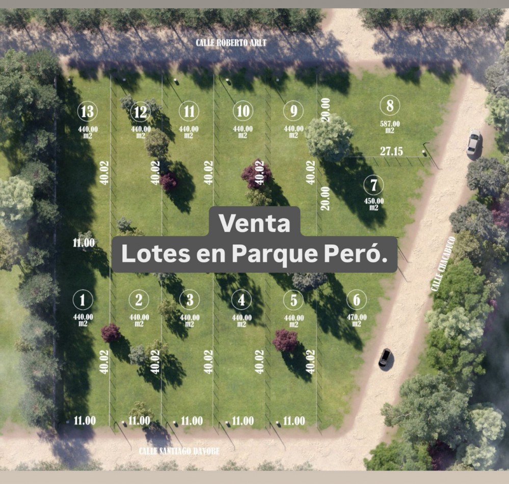 Lotes en Parque Pero.