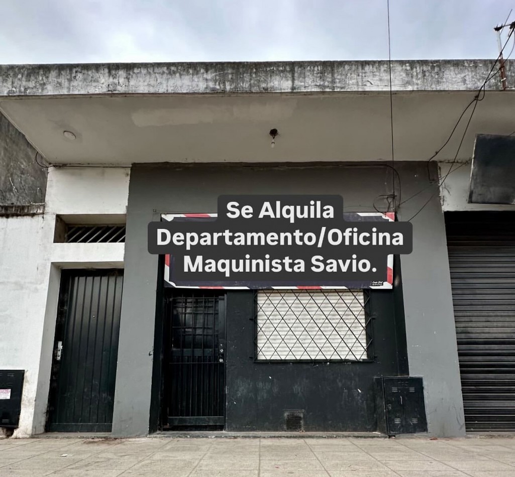 Alquiler Departamento en Maquinista Savio.