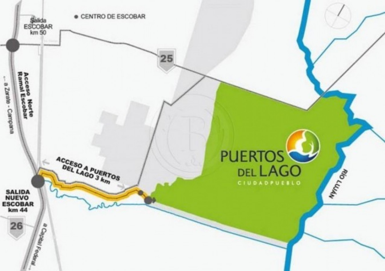 Lotes en Puertos/Escobar.