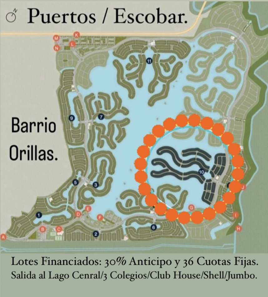 Lotes en Puertos/Escobar.