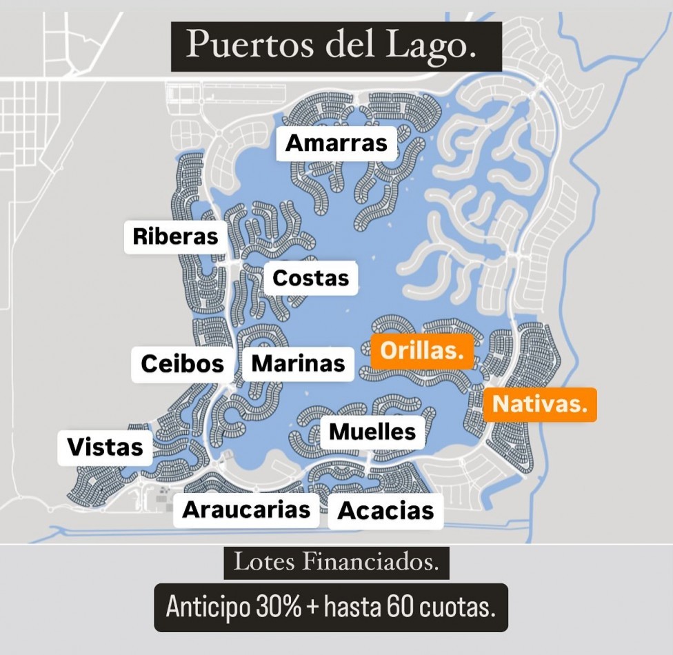 Lotes Puertos del Lago, Escobar. 