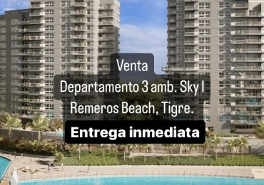 Departamento en Sky I, Remeros Beach Tigre.