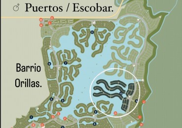 Lotes en Barrio Orillas, Puertos/Escobar. 