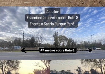 Fraccion sobre Ruta 8, Del Viso.