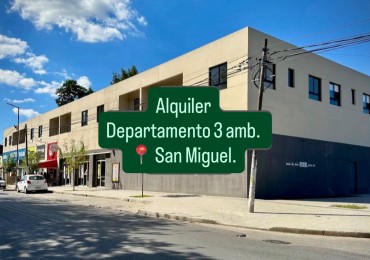 Dpto. 3 amb. en San Miguel 