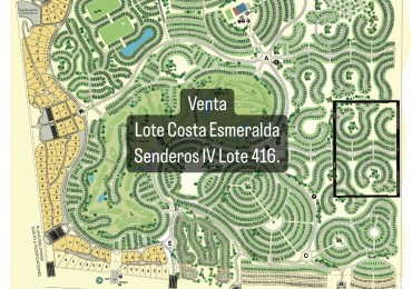 Lote Costa Esmeralda, oportunidad. 