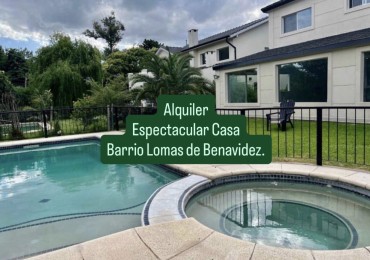 Alquiler Casa Lomas de Benavidez. 